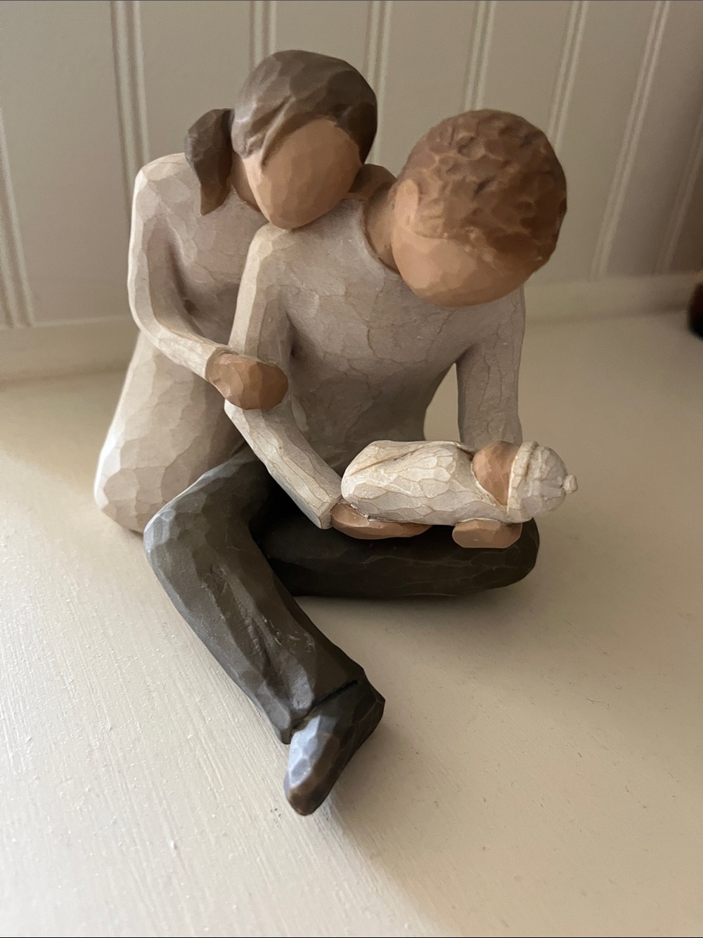 Willow Tree Neutral Family Sculpture - Beige, Brown, Cream